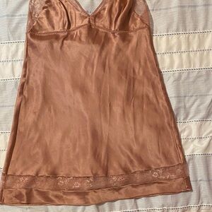 Victoria's Secret Satin Chemise in Copper